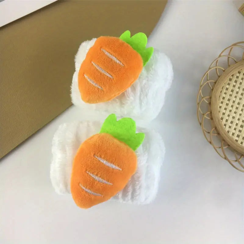 2pcs Kawaii Cartoon Face Wash Wrist Strap and Sleeve
