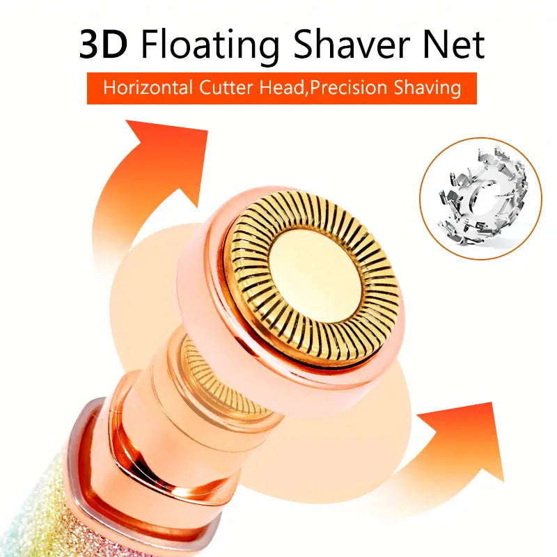 2-in-1 Eyebrow Razors and Facial Hair Remover Shaver