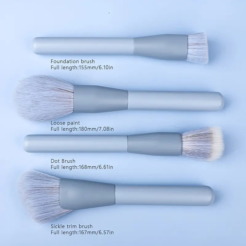 13-Piece Premium Synthetic Makeup Brushes Set with Bag